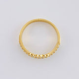 Anillo Corona Doble Linea 3.65 g / T6 3/4 Oro Amarillo 18K