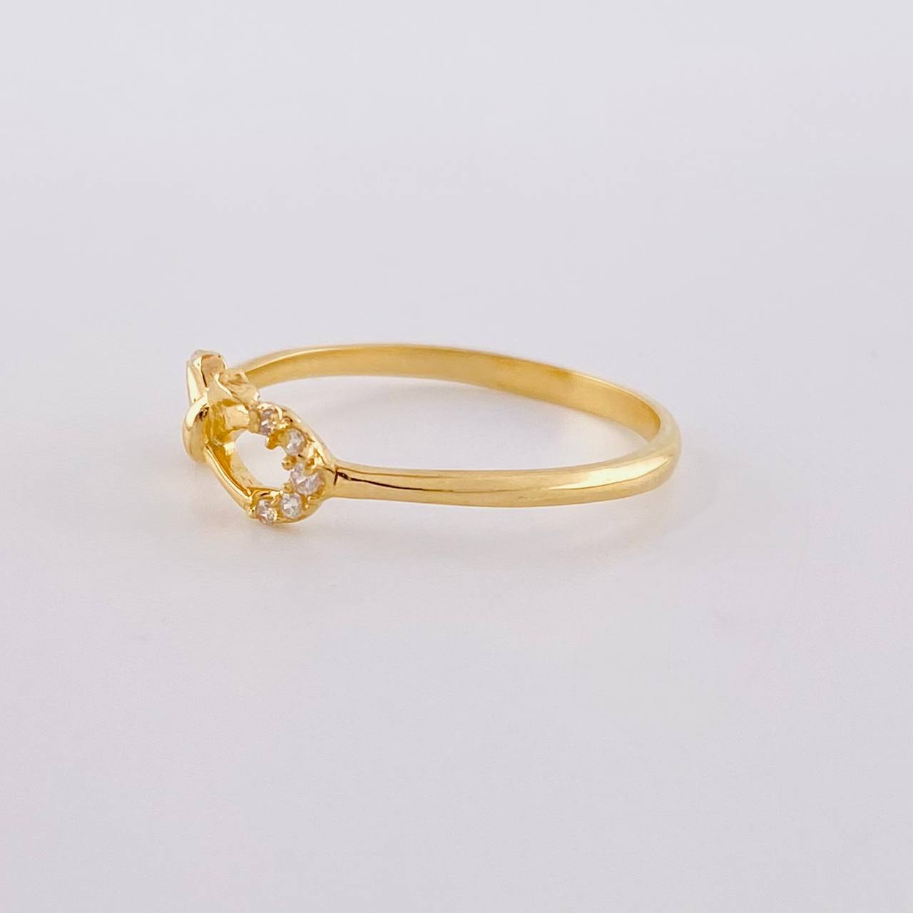 Anillo Moño Infinito 1.25 g / T5 1/2 Oro Amarillo 18K