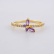 Anillo Churumbela Mariposa 1.9 g / T6 3/4 Oro Amarillo 18K