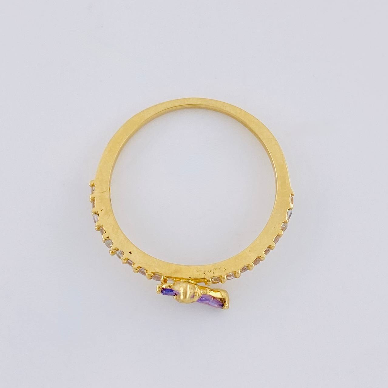 Anillo Churumbela Mariposa 1.9 g / T6 3/4 Oro Amarillo 18K