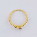 Anillo Churumbela Mariposa 1.9 g / T6 3/4 Oro Amarillo 18K