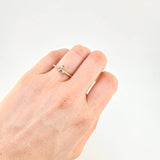 Anillo Churumbela Mariposa 1.9 g / T6 3/4 Oro Amarillo 18K