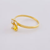 Anillo Abeja Geométrica 1.65 g / T7 1/4 Oro Amarillo 18K