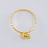 Anillo Abeja Geométrica 1.65 g / T7 1/4 Oro Amarillo 18K