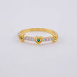 Anillo Corona De Corazones 1.9 g / T6 1/2 Oro Amarillo 18K