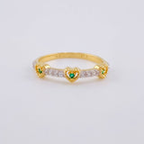Anillo Corona De Corazones 1.9 g / T6 1/2 Oro Amarillo 18K