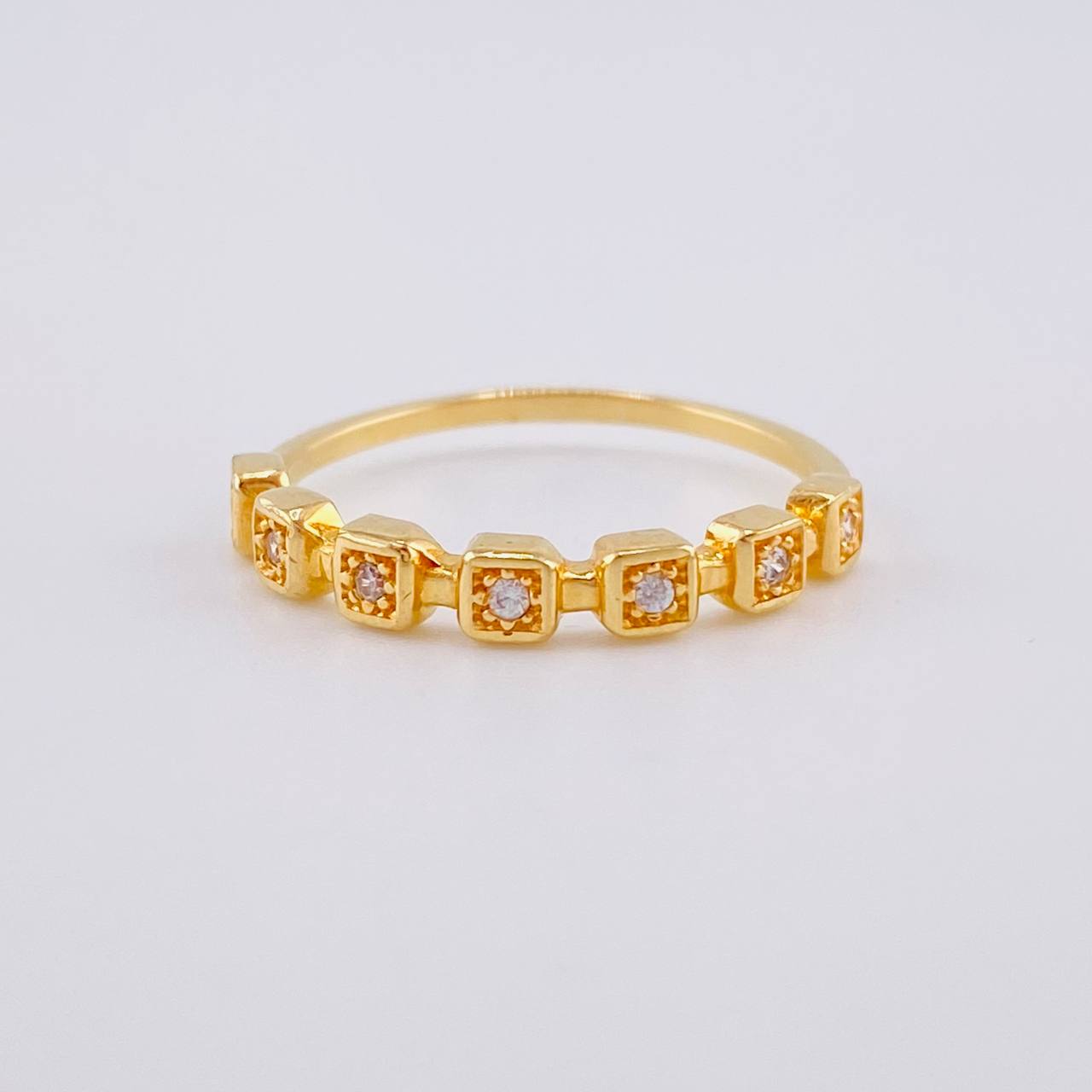Anillo Churumbela Cubica 1.65 g / T6 3/4 Oro Amarillo 18K