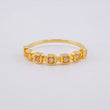 Anillo Churumbela Cubica 1.65 g / T6 3/4 Oro Amarillo 18K