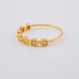 Anillo Churumbela Cubica 1.65 g / T6 3/4 Oro Amarillo 18K