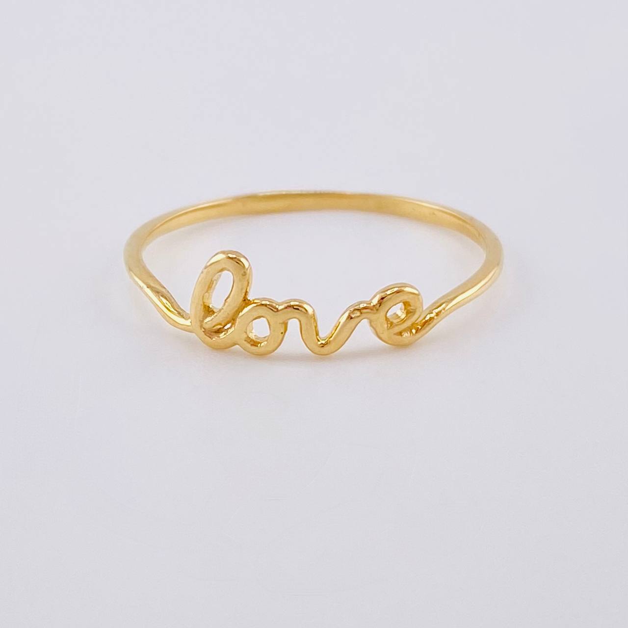 Anillo Love 0.95 g / T7 1/4 Oro Amarillo 18K