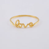 Anillo Love 0.95 g / T7 1/4 Oro Amarillo 18K