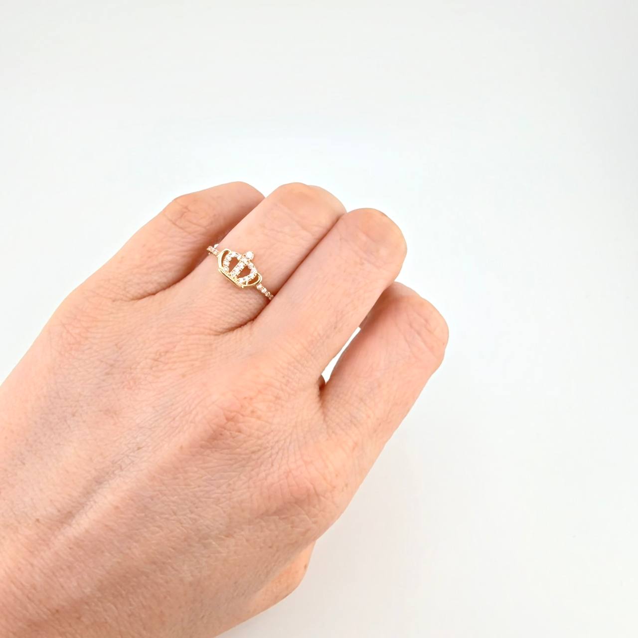 Anillo Corona 1.45 g / T6 3/4 Oro Amarillo 18K
