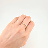 Anillo Carril Entrelazado 1.7 g / T6 3/4 Oro Amarillo 18K