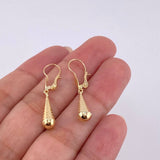 Candongas Lagrima 0.85 g / 3.1 cm Oro Amarillo 18K