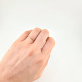 Anillo Linea De Ojos Con Chispas 1.35 g / T6 1/2 Oro Amarillo 18K