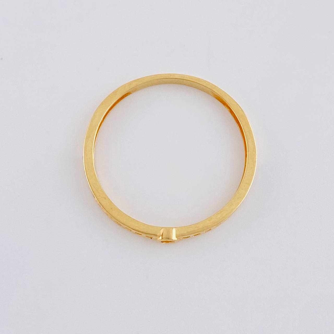 Anillo Medio Carril Grueso 1.45 g / T7 1/2 Oro Amarillo 18K