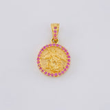 Dije Medalla San Miguel 1.95 g / 1.8 cm Oro Amarillo 18K