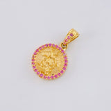 Dije Medalla San Miguel 1.95 g / 1.8 cm Oro Amarillo 18K