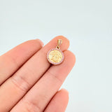 Dije Medalla San Miguel 1.95 g / 1.8 cm Oro Amarillo 18K