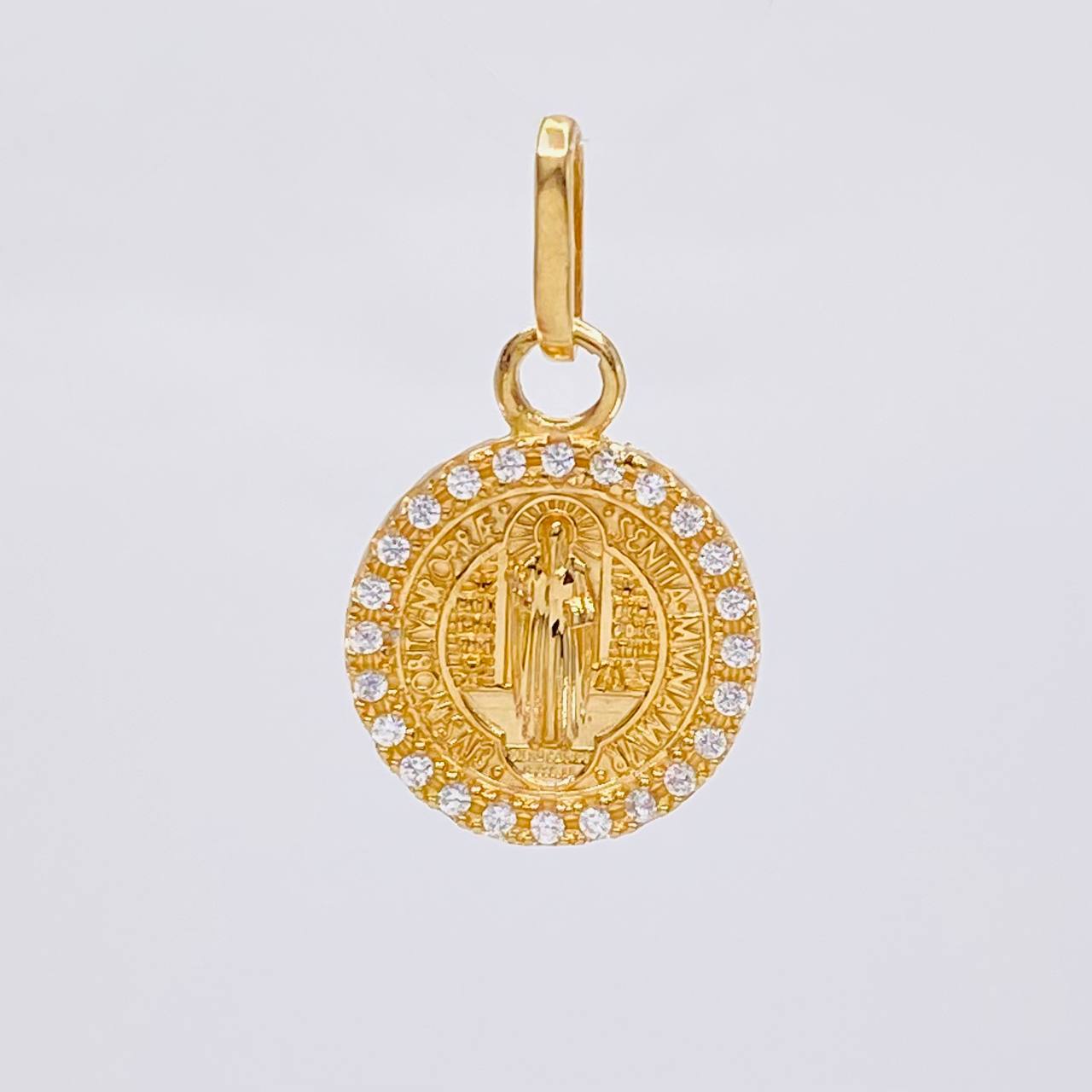 Dije Medalla San Benito 1.9 g / 2 cm Oro Amarillo 18K
