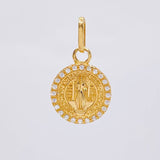 Dije Medalla San Benito 1.9 g / 2 cm Oro Amarillo 18K