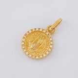 Dije Medalla San Benito 1.9 g / 2 cm Oro Amarillo 18K