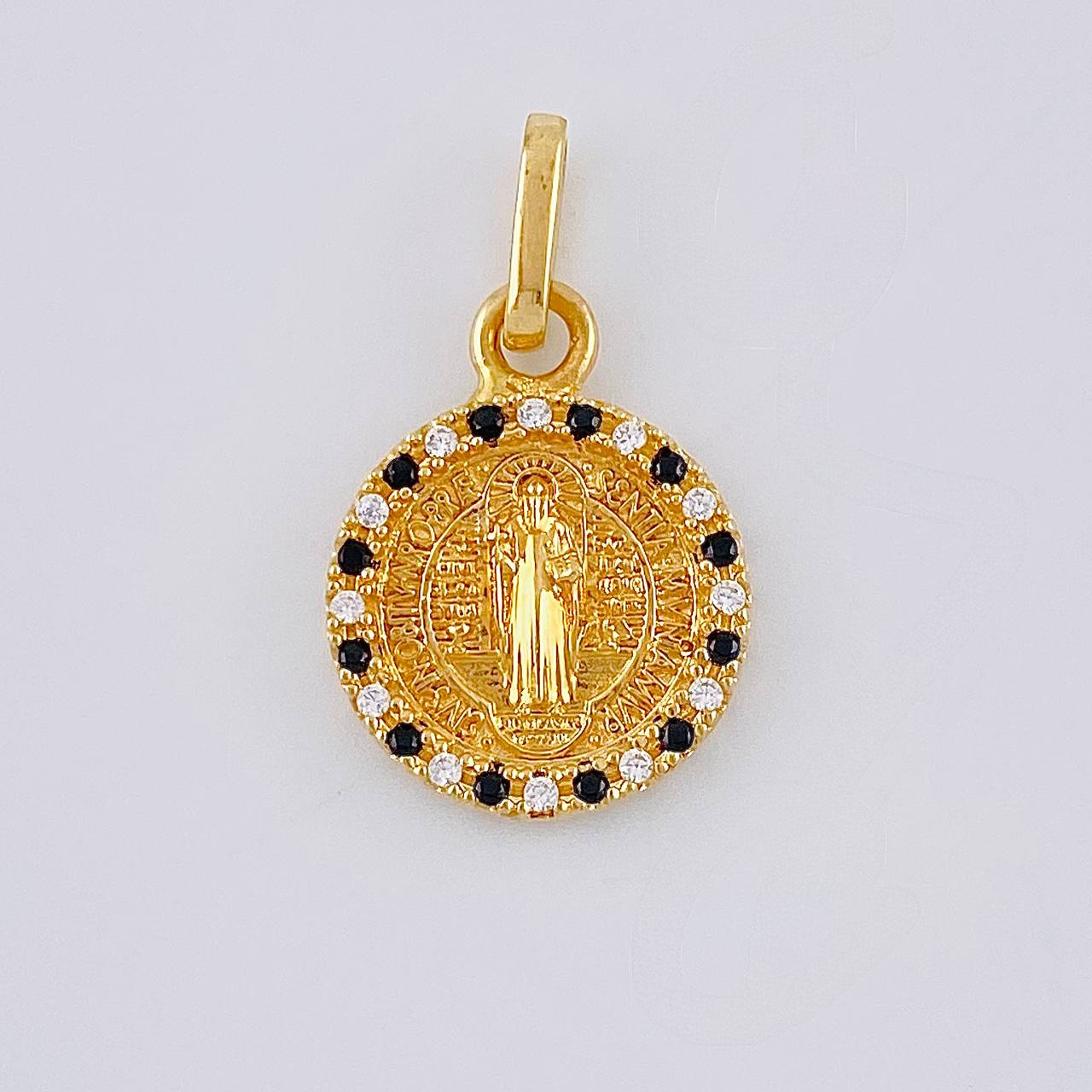 Dije Medalla San Benito 1.9 g / 2 cm Oro Amarillo 18K