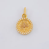 Dije Medalla San Benito 1.9 g / 2 cm Oro Amarillo 18K