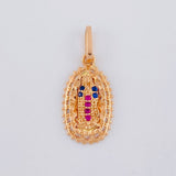 Dije Virgen De Guadalupe 1.35 g / 2.3 cm Oro Rosa 18K