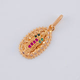 Dije Virgen De Guadalupe 1.35 g / 2.3 cm Oro Rosa 18K