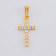 Dije Cruz 1.3 g / 2.5 cm Oro Amarillo 18K