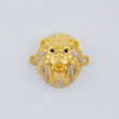 Herraje Rostro León 4.7 g / 2.3 cm Dos Oros Amarillo Blanco 18K