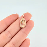 Dije Virgen De Guadalupe 1.35 g / 2.3 cm Oro Rosa 18K