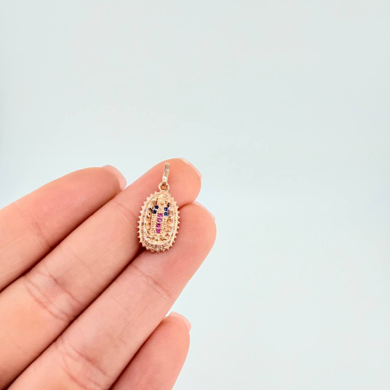 Dije Virgen De Guadalupe 1.35 g / 2.3 cm Oro Rosa 18K
