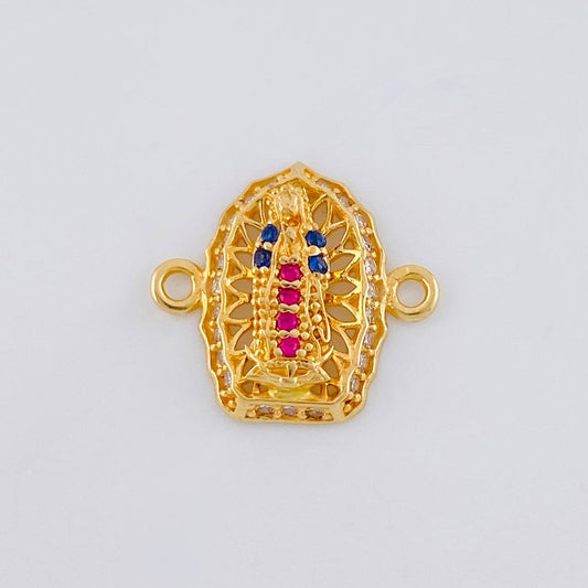 Herraje Virgen De Guadalupe 1.15 g / 1.5 cm Oro Amarillo 18K