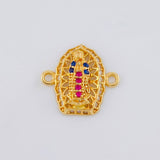 Herraje Virgen De Guadalupe 1.15 g / 1.5 cm Oro Amarillo 18K