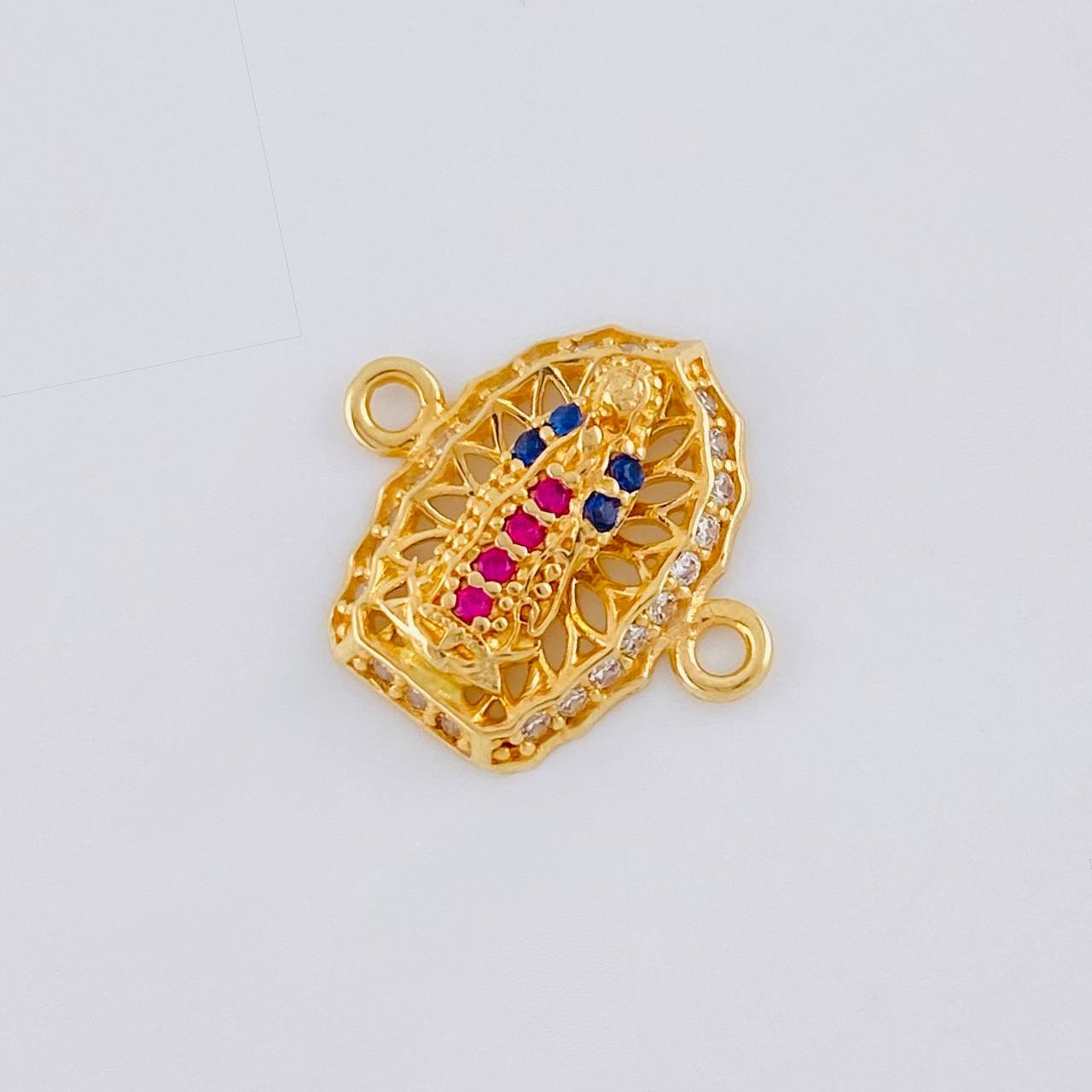 Herraje Virgen De Guadalupe 1.15 g / 1.5 cm Oro Amarillo 18K
