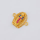 Herraje Virgen De Guadalupe 1.15 g / 1.5 cm Oro Amarillo 18K