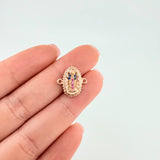 Herraje Virgen De Guadalupe 1.15 g / 1.5 cm Oro Rosa 18K