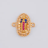 Herraje Virgen De Guadalupe 1.15 g / 1.5 cm Oro Rosa 18K