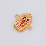 Herraje Virgen De Guadalupe 1.15 g / 1.5 cm Oro Rosa 18K