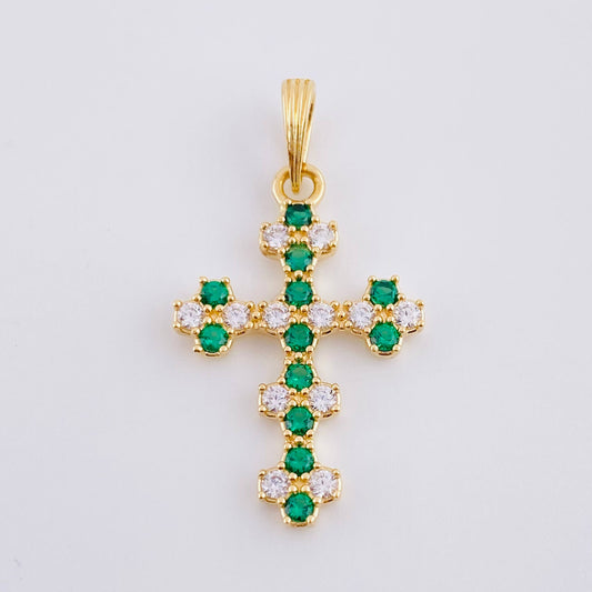 Dije Cruz Florenciana 1.75 g / 1.9 cm Oro Amarillo 18K
