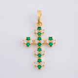 Dije Cruz Florenciana 1.75 g / 1.9 cm Oro Amarillo 18K