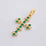 Dije Cruz Florenciana 1.75 g / 1.9 cm Oro Amarillo 18K