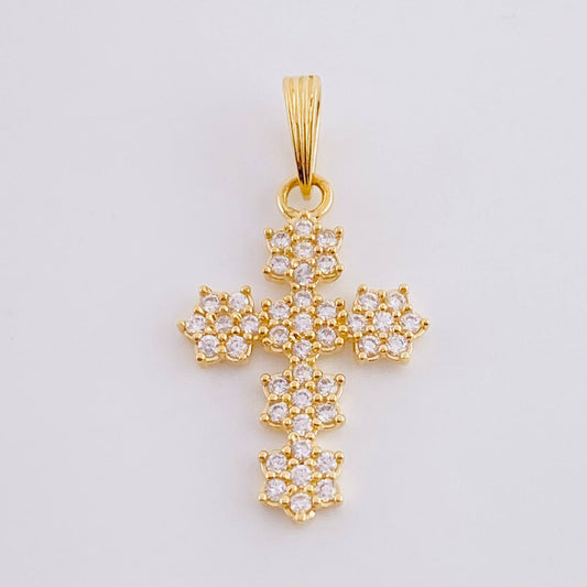 Dije Cruz Florenciana 1.4 g / 2.7 cm Oro Amarillo 18K