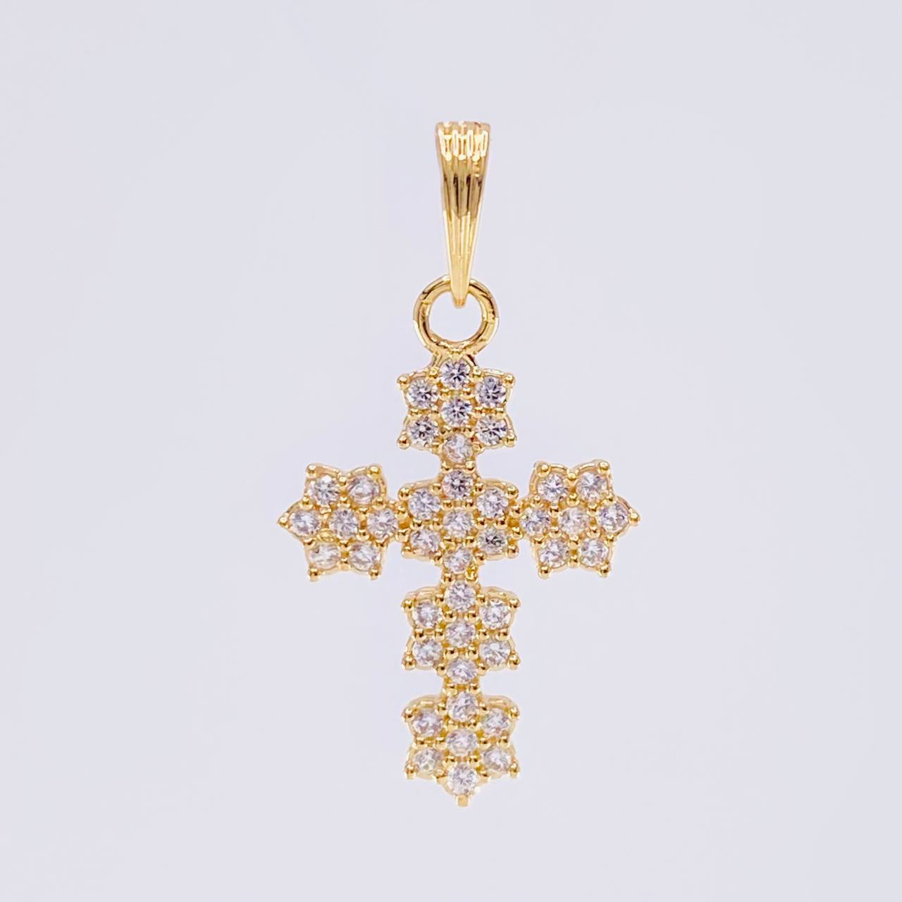 Dije Cruz Florenciana 1 g / 2.2 cm Oro Amarillo 18K