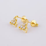 Topos Flor Trillium 1.6 g / 8.2 mm Oro Amarillo 18K