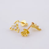 Topos Flor Trillium 1.6 g / 8.2 mm Oro Amarillo 18K