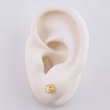 Topos Ocho Garras 1.5 g / 5.1 mm Oro Amarillo 18K