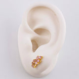 Topos Espiga Seguida 2.35 g / 5.55 mm Oro Amarillo 18K